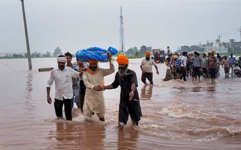 Punjab flood damage in villages