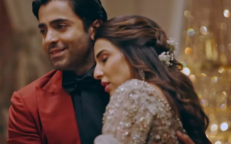 Gohar and Sami talking for the first time under the twilight sky, sparks of curiosity in their eyes