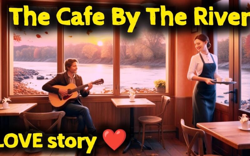 An elderly man and a young person sitting together in a cafe, sharing a meaningful conversation and forming a friendship